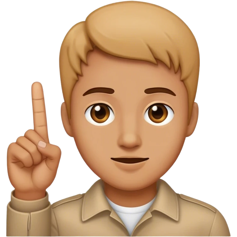 Sticking the finger up emoji