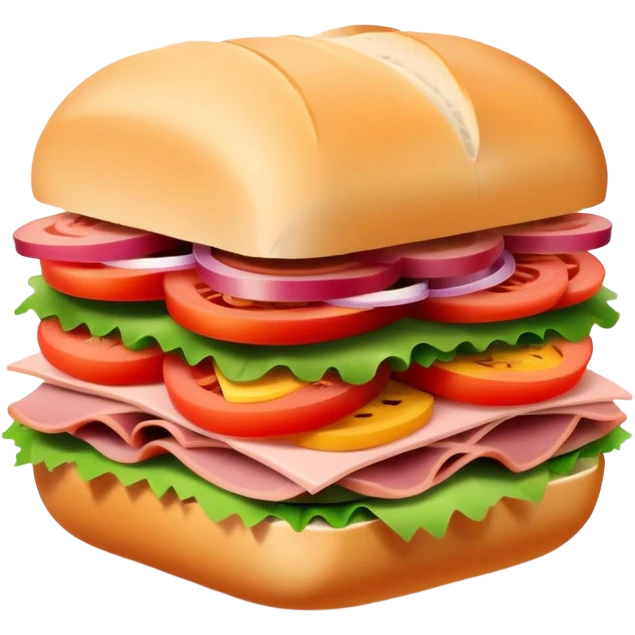 light pink sub sandwich emoji