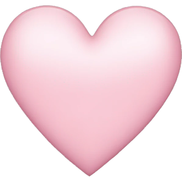 light pink heart emoji