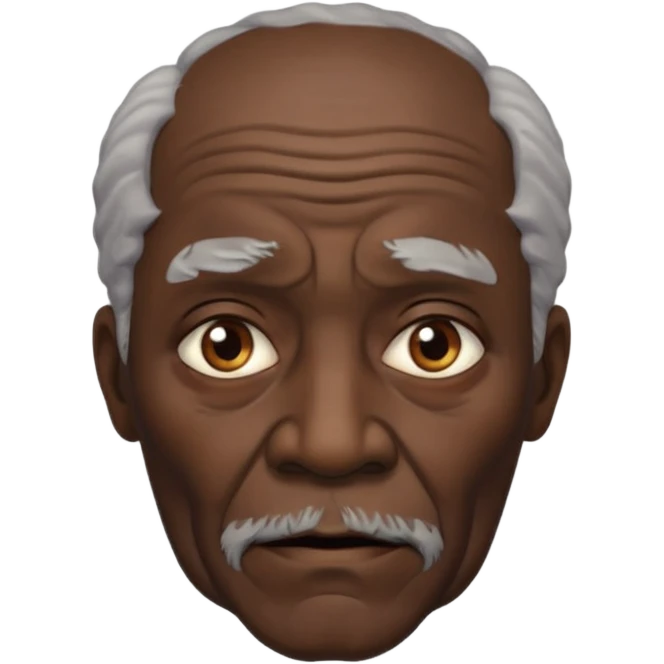 freaky black old man emoji