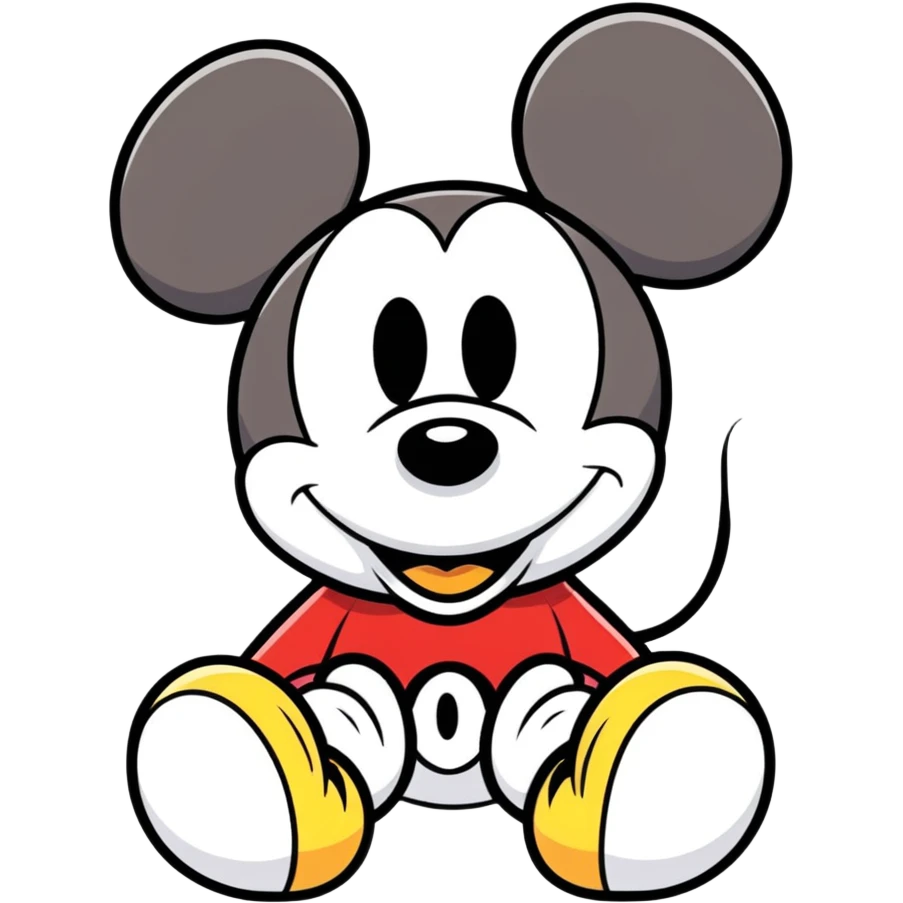 Mickey Mouse pride face emoji