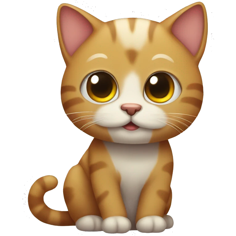 Cute cuddly cat  emoji