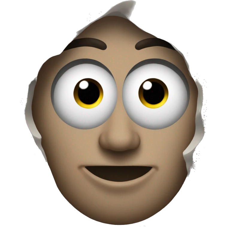 A mountain with eyes  emoji