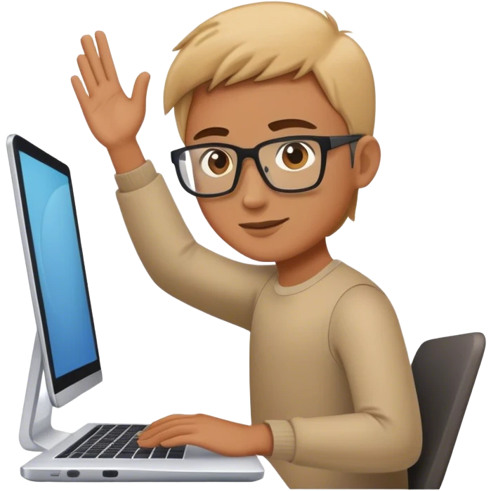 persone working with laptop and monitor emoji