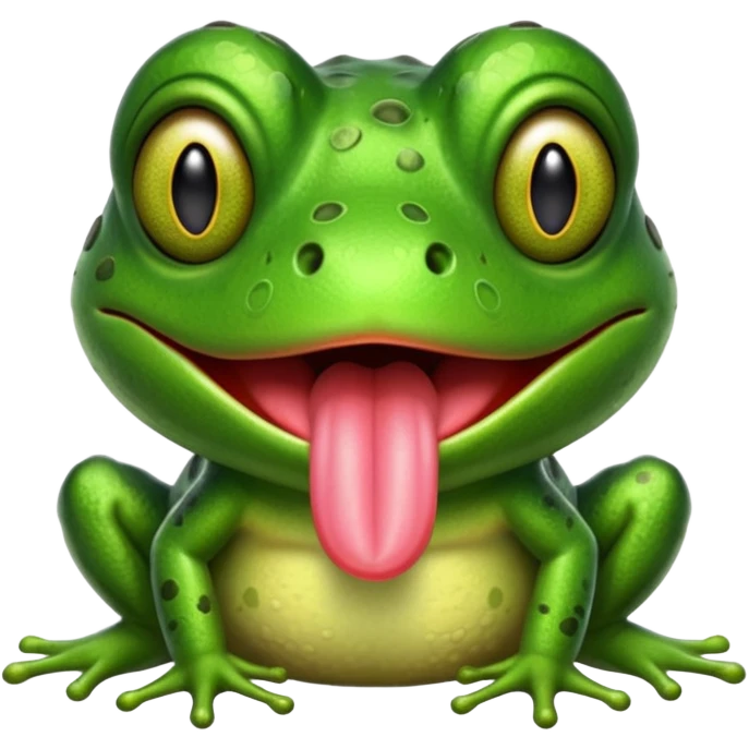 frog with tongue emoji