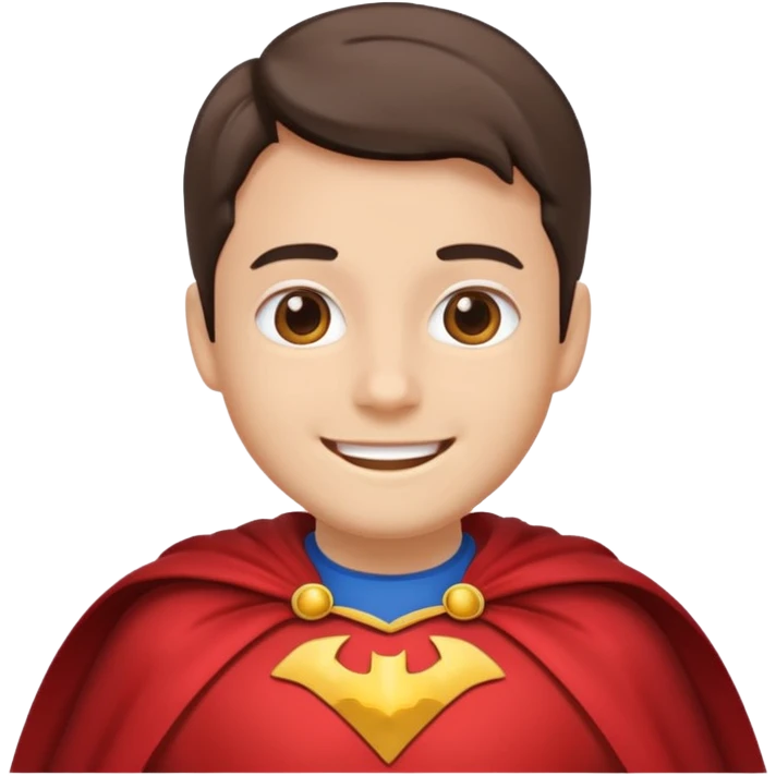 Smile with cape emoji