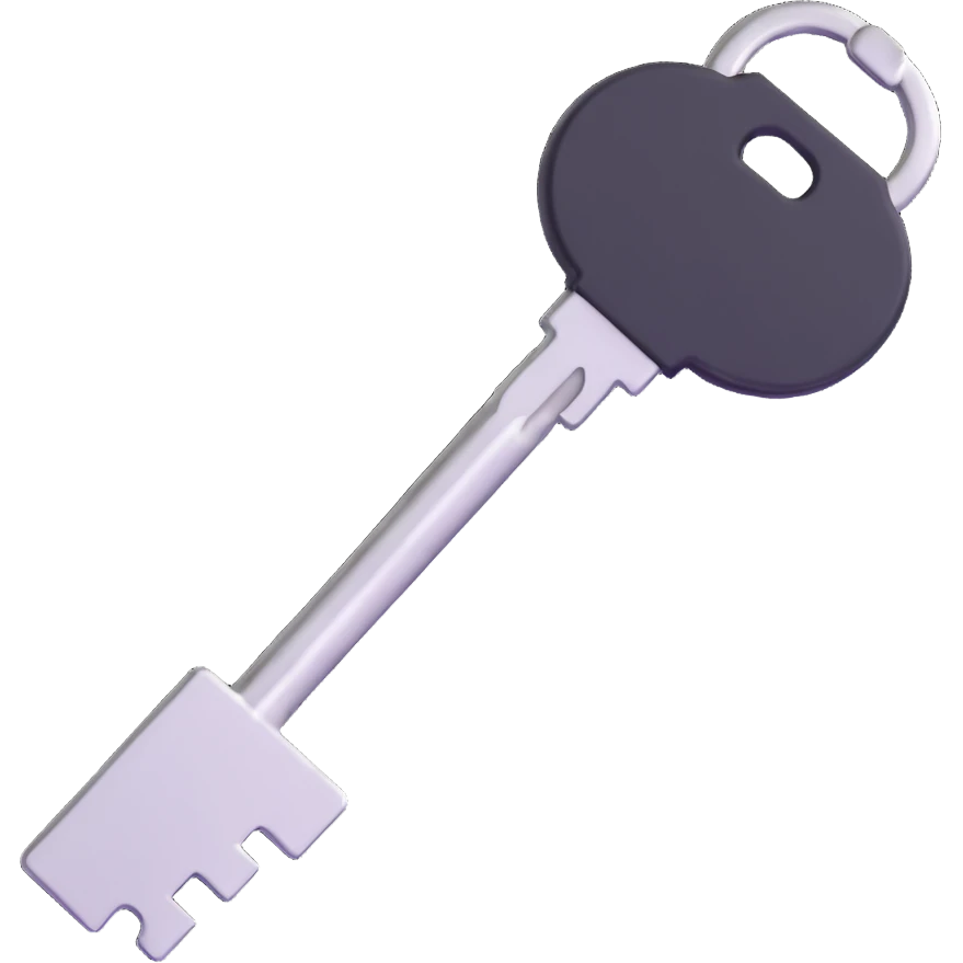 metal key emoji