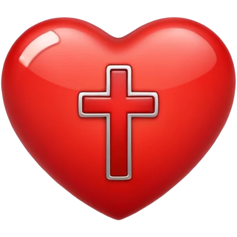 heart with cross emoji