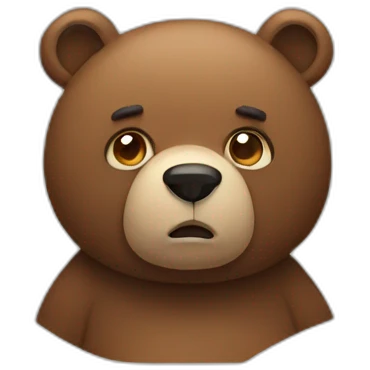 sad full bear emoji