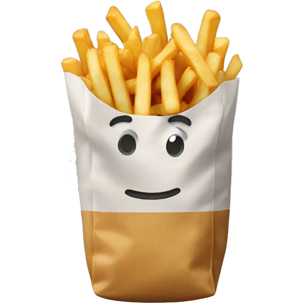 Put the fries in the bag  emoji