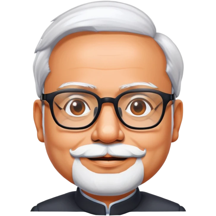 Modi with glasses emoji