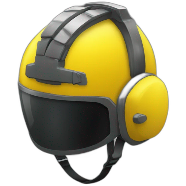 casque jaune emoji