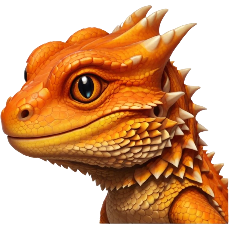 Cute bearded dragon emoji