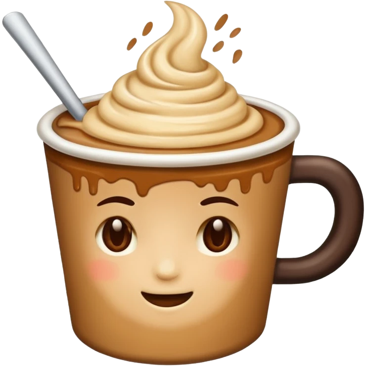 creamy coffee emoji