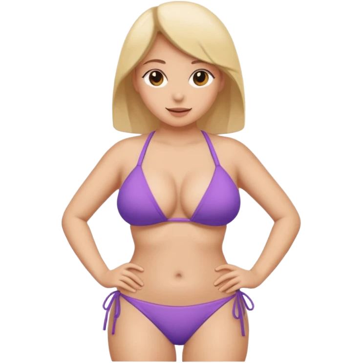 Big boobs bikini emoji