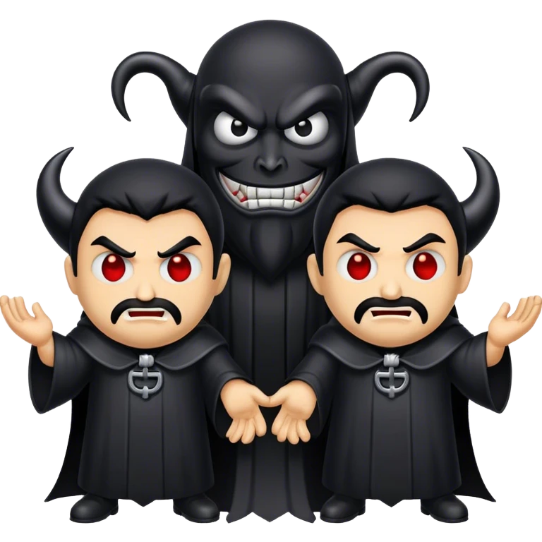 Two evil men emoji