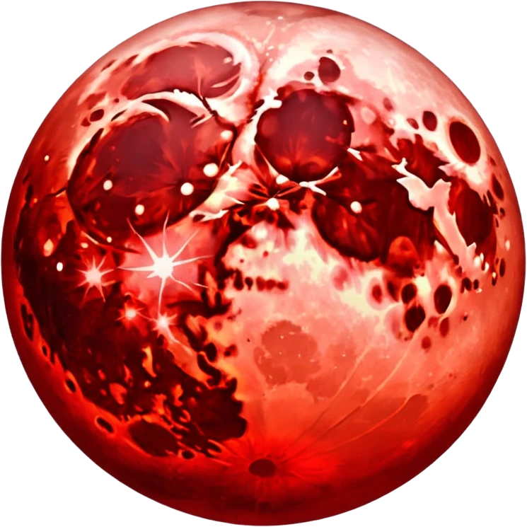 Blood moon emoji