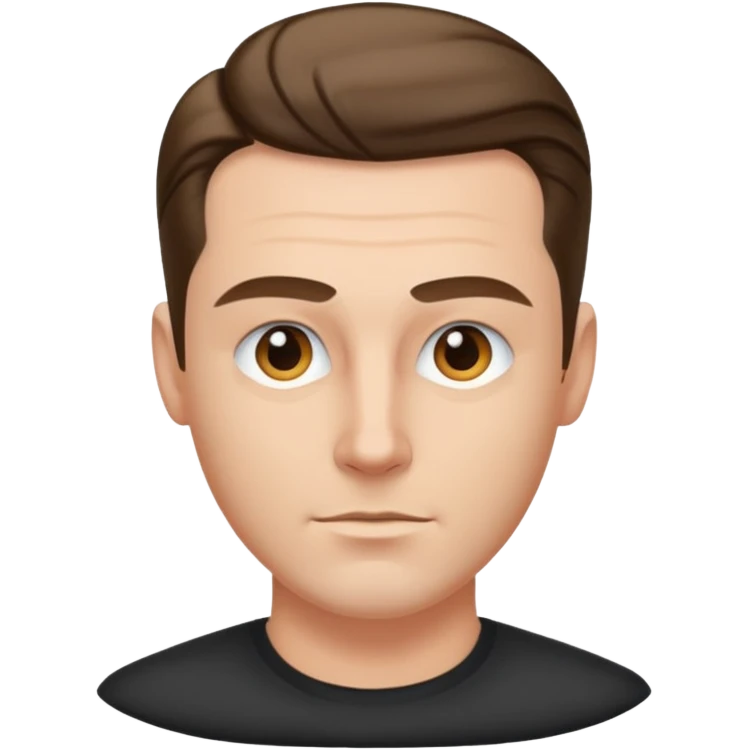 white dude with slick back hair emoji