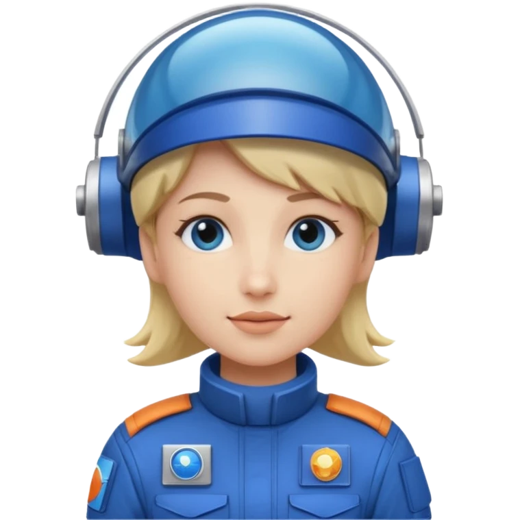 Blue-visor space mechanic emoji