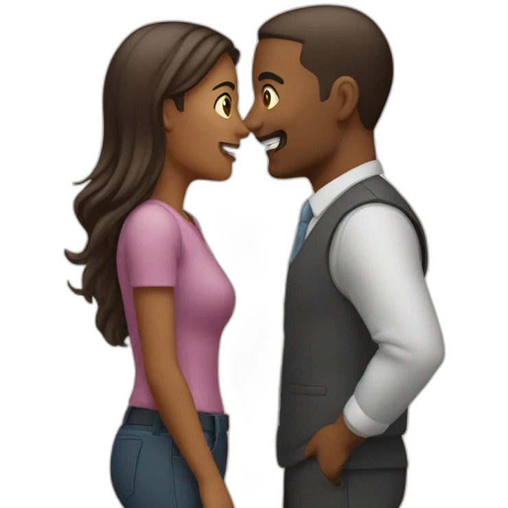 Couple en train de discuter emoji