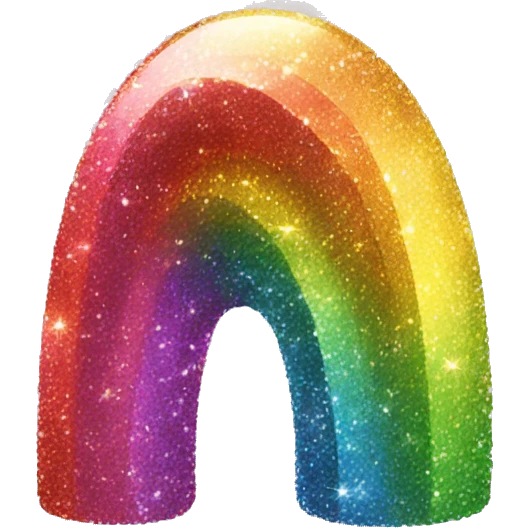 Rainbow sparkle emoji