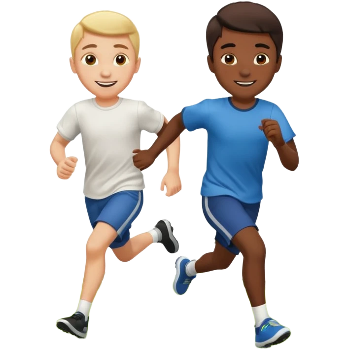 two brothers playings soccer emoji