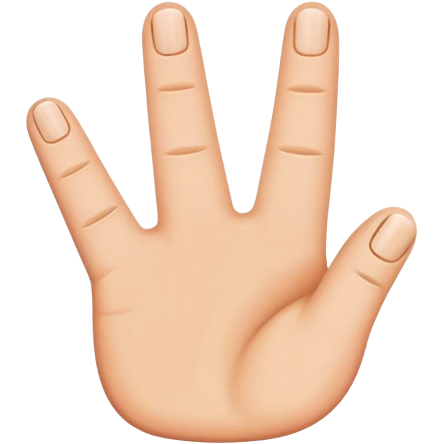 Letter A with fingers emoji
