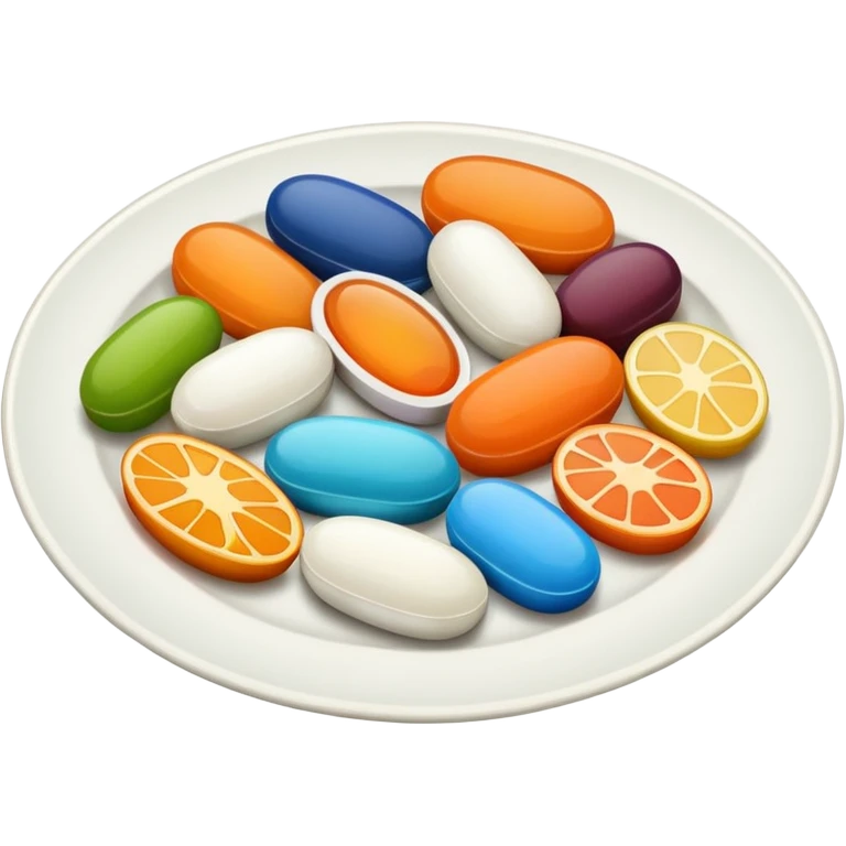 medication and food seperately emoji