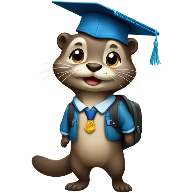 otter going to school emoji