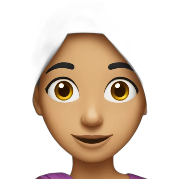 Goofy Arabic girl emoji