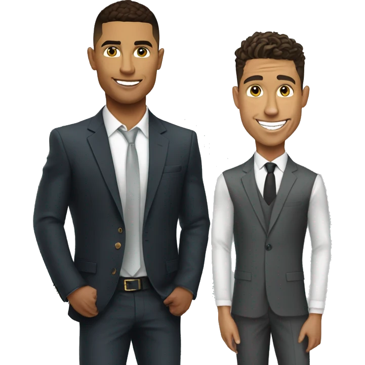 Me standing with Ronaldo Cristiano  emoji