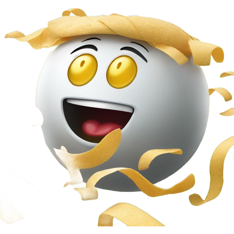 Quandale pringles head coming after you in a field emoji