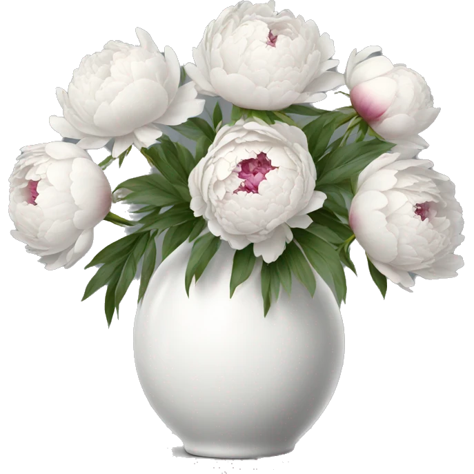 Realistic-white-modern-vase-with-peonies emoji