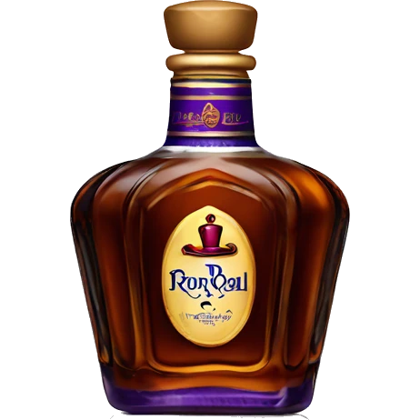 Crown royal whiskey bottle emoji