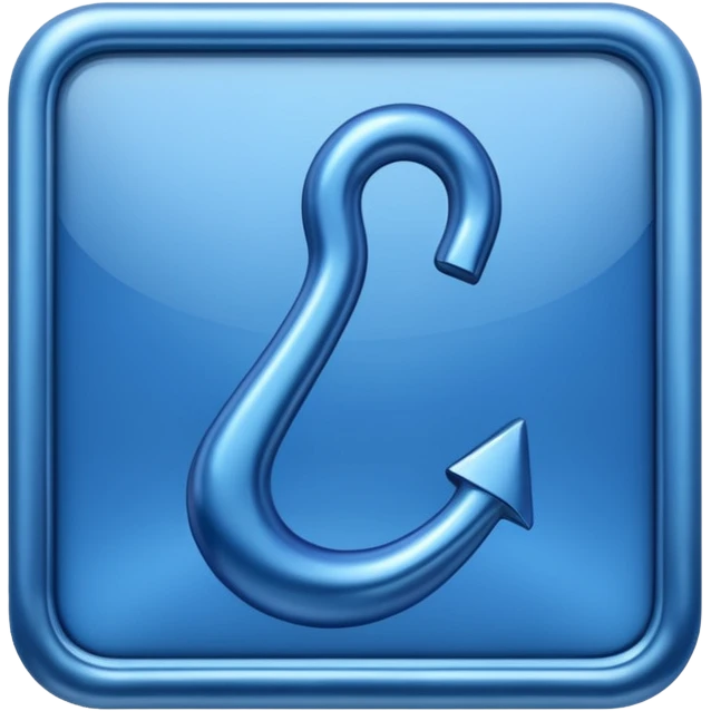 Ein blaues korrekt hake. In einer vierek emoji