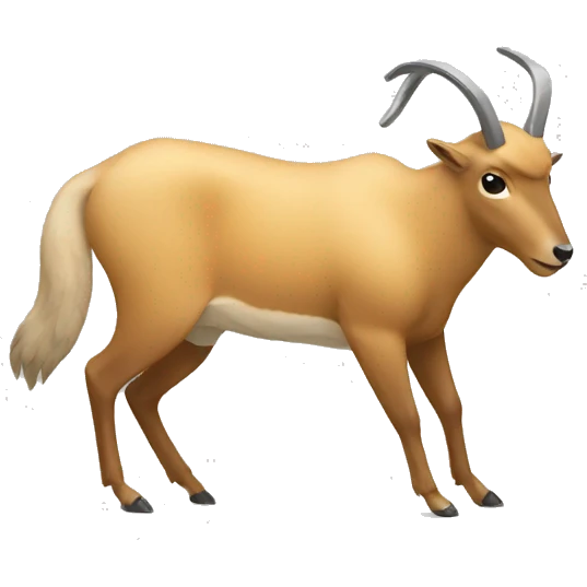 Chamois working out emoji