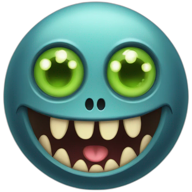 Monstre effrayant emoji