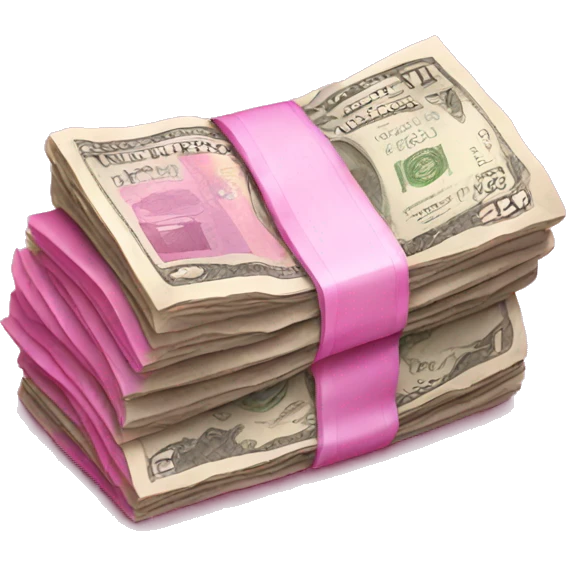Pink money emoji