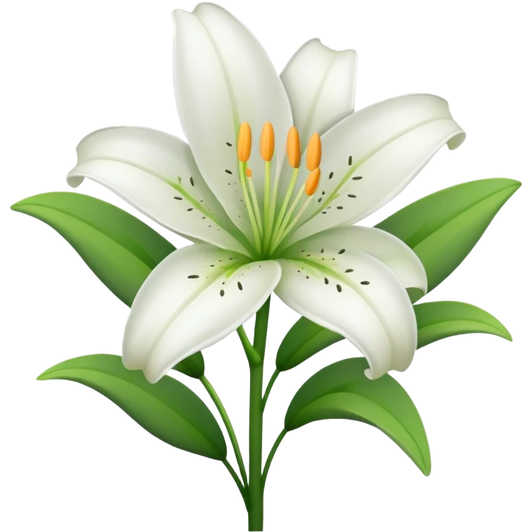 Lily flower emoji