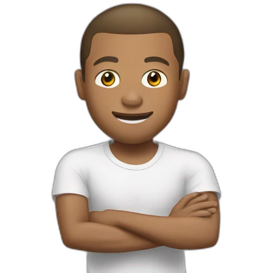 Mbappe qui mange une aubergines emoji