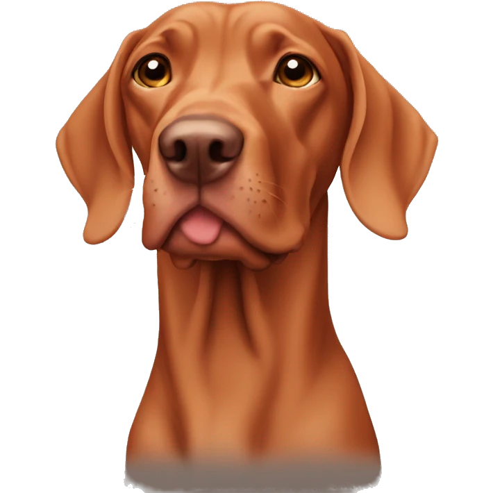 Vizsla sending love emoji