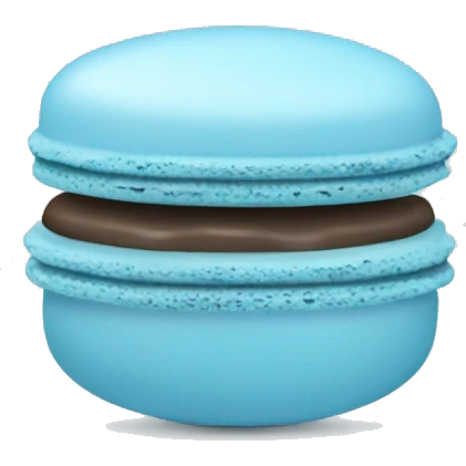 light blue macaroons  emoji