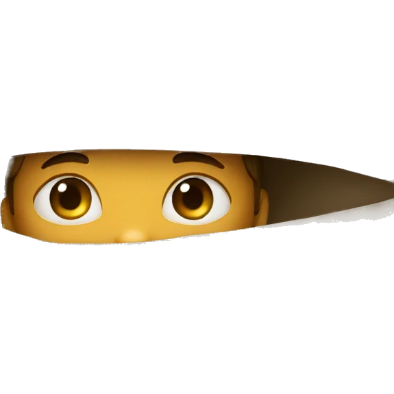 A boy hiding under a cover emoji
