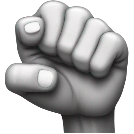 a fist facing up with index finger extended emoji