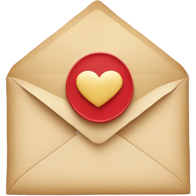 Envelope with heart emoji