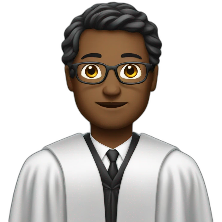 lawyer Wearing a robe emoji