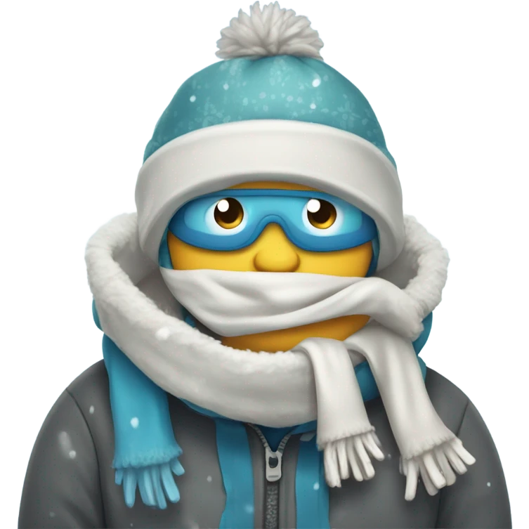 Freezing doodle  emoji