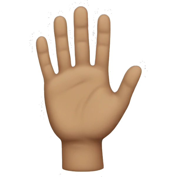 Wednesday hand emoji