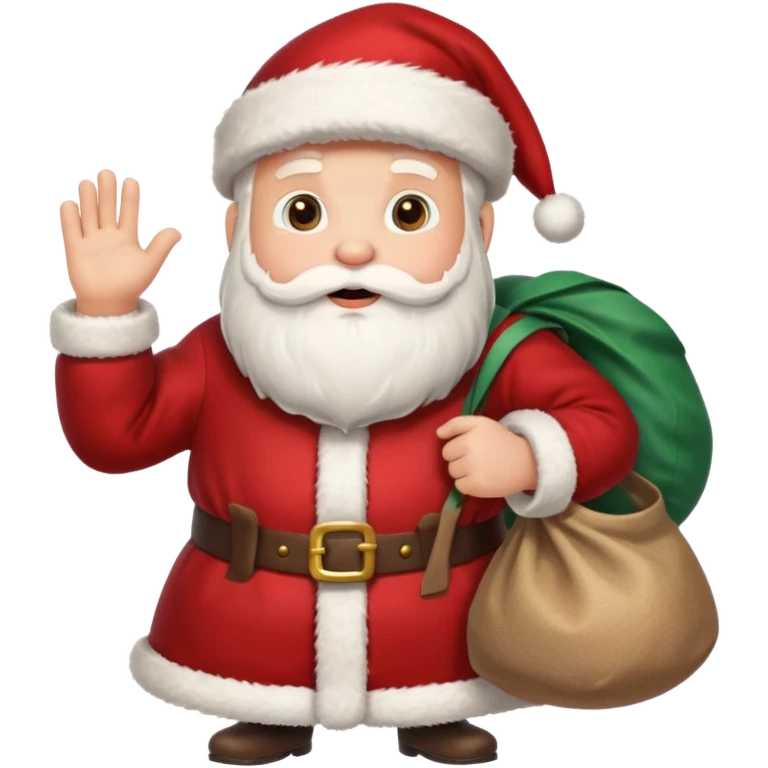 create a realistic santa claus on christmas emoji