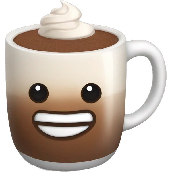 Hot cocoa in a mug emoji